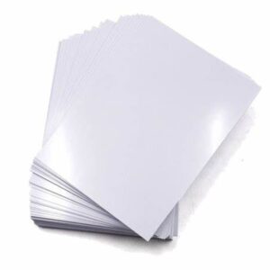 feuille de carte PVC (Badge PVC) blanc format A4