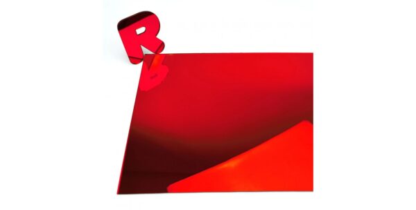Plexiglas rouge miroir 1.5 mm – Image 2