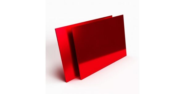 Plexiglas rouge miroir 1.5 mm